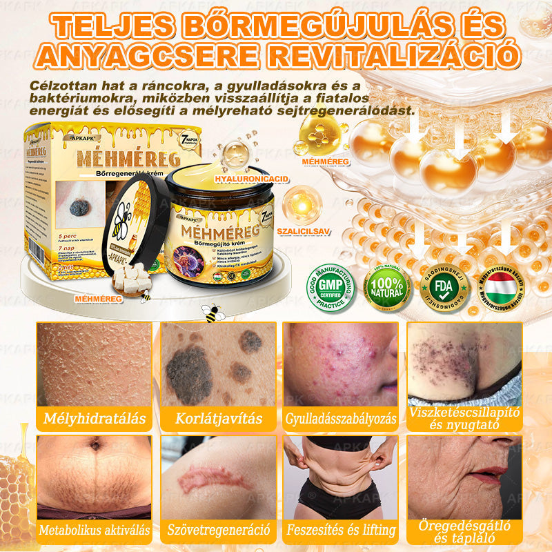 🌿💖 𝖠𝖯𝖪𝖠𝖯𝖪® Cremă regeneratoare pentru piele cu venin de albine (Certificare CE)  ✅